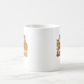 Diese Jahreszeit Pumpkin Leaf Latte Fall Ästhetik  Kaffeetasse (Mittel)
