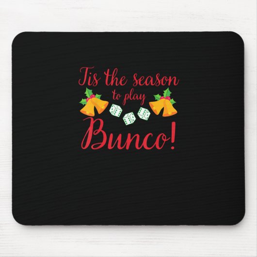 Diese Jahreszeit Spielen Bunco Weihnachtsfeiertag Mousepad (Vorne)