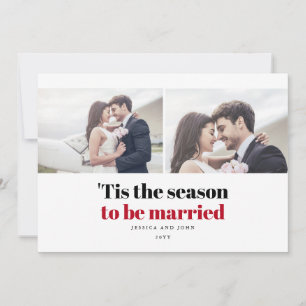 Diese Jahreszeit wird Verheiratet 2 Foto Hochzeit Save The Date
