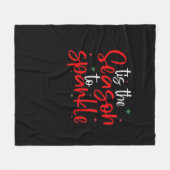 Diese Jahreszeit zu Sparkle Neuheit Funny Funny We Fleecedecke (Vorderseite (Horizontal))