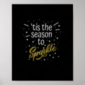 Diese Jahreszeit zu Sparkle Weihnachtsfest Funny Poster (Vorne)