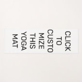 DIESE JUGENDHERBERECHTIGUNG ERSTELLEN YOGAMATTE (Vorderseite (Horizontal))