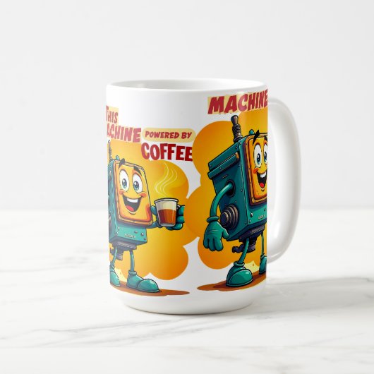 Diese Kaffeemaschine Tasse (VorderseiteRechts)