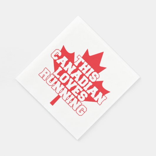 Diese kanadischen Lieben laufen Serviette (Ecke)