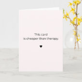 Diese Karte ist günstiger als eine Therapie (Gelbe Blume)