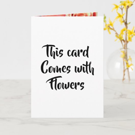 Diese Karte kommt mit Blume Rose lustig romantisch (Gelbe Blume)