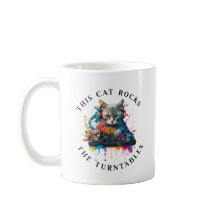 Diese Katze rockt die Turntable