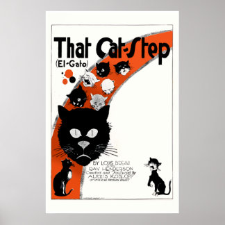 Diese Katze stoppt - El Gato großes Poster