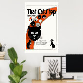 Diese Katze stoppt - El Gato großes Poster (Heimbüro)
