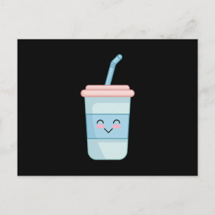 Diese Kawaii Trinkbecher Kunst Postkarte