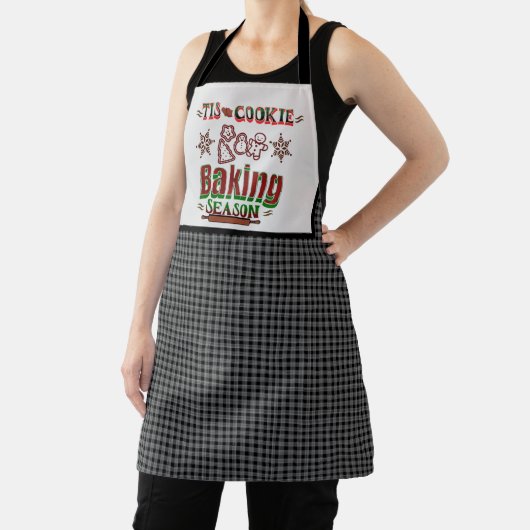 Diese Kekse Backsaison schwarz und weiß kariert Schürze (InSitu)