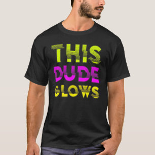 Diese Kerl Leuchtet Party 80er vintage retro farbe T-Shirt