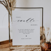 Diese Kerze brennt, im Gedächtniszeichen Poster