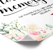 Diese Kerze brennt in einem liebenden Memorial Sig Poster (Ecke)