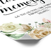 Diese Kerze brennt in einem liebenden Memorial Sig Poster (Ecke)