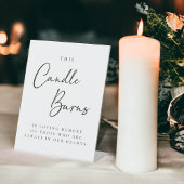 Diese Kerze brennt in liebender Erinnerung Sockelschild