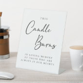Diese Kerze brennt in liebender Erinnerung Sockelschild (In SItu)