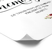 Diese Kerze bricht in der liebenden Erinnerungssig Poster (Ecke)