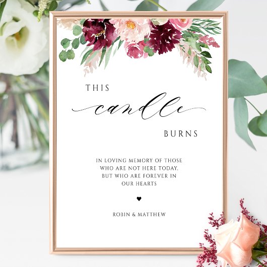 Diese Kerze bröckelt im Gedächtnistraining Poster