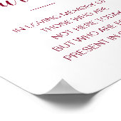 Diese Kerze bröckelt liebende Gedächtnistraining Poster (Ecke)