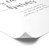 Diese Kerze bröselt Kalligrafie Silver Sign Poster (Ecke)