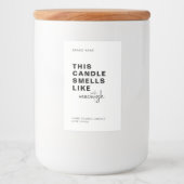 Diese Kerze duftet wie - neues, modernes Labeldesi Lebensmitteletikett (Vorderseite)