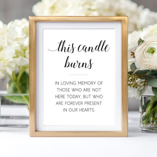 Diese Kerze macht Gedenkfeier Poster