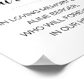 Diese Kerze verblasst in der Liebesvergessung Poster (Ecke)