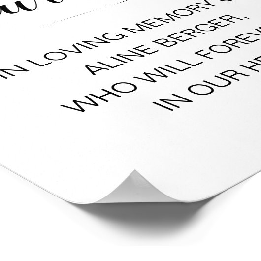 Diese Kerze verblasst in der Liebesvergessung Poster (Ecke)