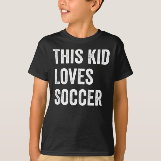 Diese Kid-Lieben Soccer Lover T-Shirt (Vorderseite)