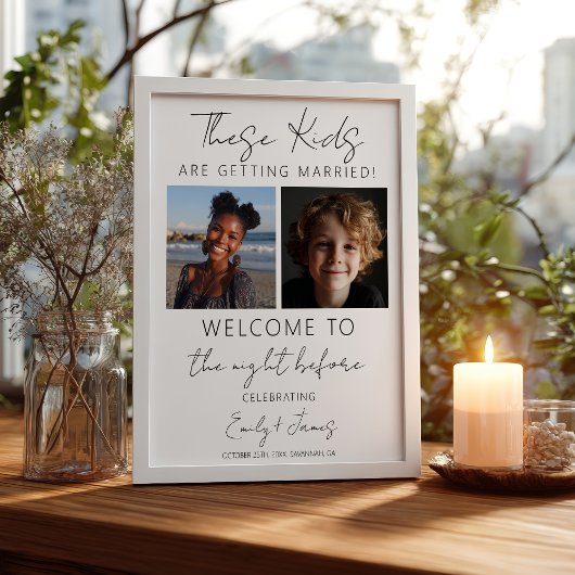 Diese Kinder bekommen das Abendessen mit Probe Poster