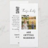 Diese Kinder heiraten, Probeessen Einladung (Vorne/Hinten)
