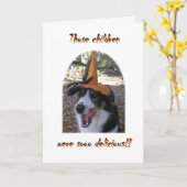 Diese Kinder waren sooo lecker!! Karte (Gelbe Blume)