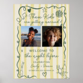 Diese Kinderfotos Probeessen Whimsical  Poster (Vorne)