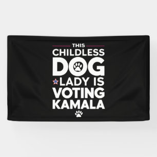 Diese kinderlose Hunde-Lady wählt Kamala bei der W Banner