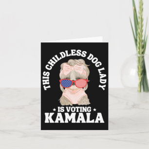Diese kinderlose Hundedame wählt Kamala 2024 Funn Karte