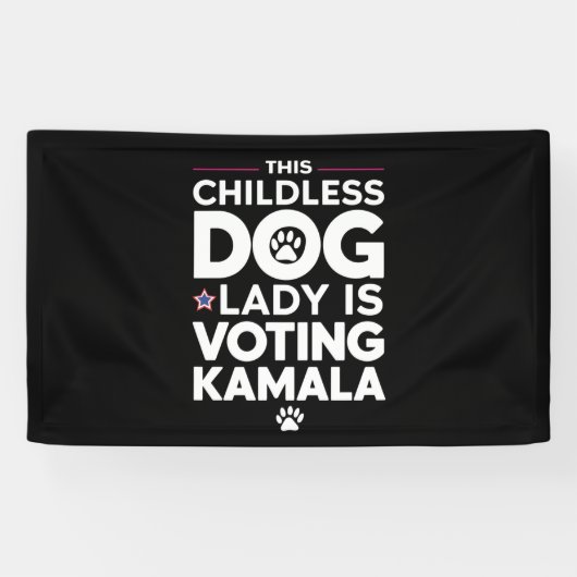 Diese kinderlose Hundedame wählt Kamala Banner (Horizontal)