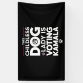 Diese kinderlose Hundedame wählt Kamala Banner (Vertikal)