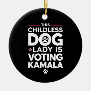 Diese kinderlose Hundedame wählt Kamala Keramik Ornament