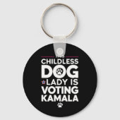 Diese kinderlose Hundedame wählt Kamala Schlüsselanhänger (Vorderseite)