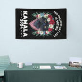 Diese kinderlose Katze Lady Ladys wählt Kamala Banner (Messeveranstaltung)