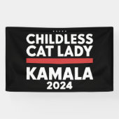 Diese kinderlose Katze-Lady wählt Kamala 2024 Banner (Horizontal)