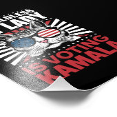 Diese kinderlose Katze-Lady wählt Kamala 2024 Fotodruck (Ecke)