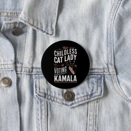 Diese kinderlose Katze-Lady wählt Kamala Button (Beispiel)