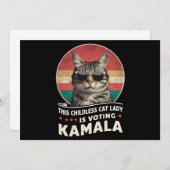 Diese kinderlose Katze-Lady wählt Kamala Einladung (Vorne/Hinten)