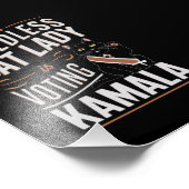 Diese kinderlose Katze-Lady wählt Kamala Fotodruck (Ecke)