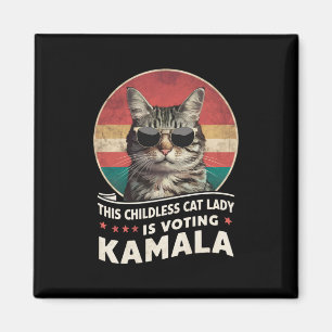 Diese kinderlose Katze-Lady wählt Kamala Magnet