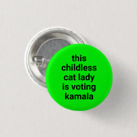 Diese kinderlose Katzenfrau wählt Kamala Neon