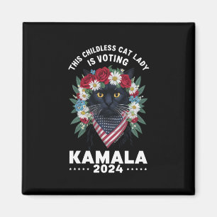 Diese kinderlose Katzenlady Ladies wählt Kamala  Magnet