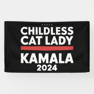 Diese kinderlose Katzenlady wählt Kamala 2024 Banner